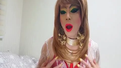 Sissy Niclo lusty Makeup Green Eye Makeup