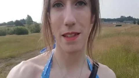 Outdoor anal In My Summer dress; Public No pants Finger nail