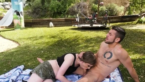 Gender X - Slamming hard accompanied by Skylar Adams outdoors