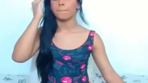 ladyboy With biggest 10-Pounder In Leotard Masturbatingp