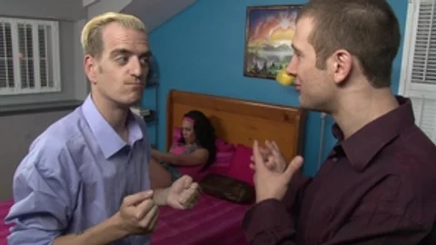Devil's Tgirls: Caucasian Chad Fucks a Tranny Duo