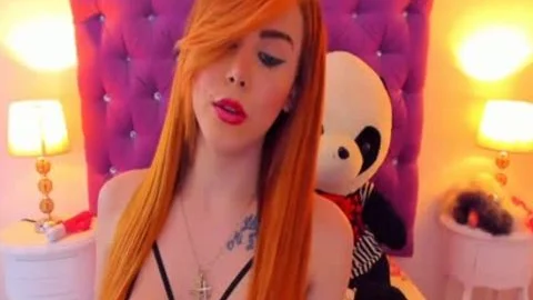 Smoking sleazy Ginger Tgurl